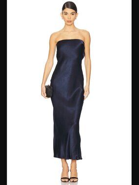 Bec + Bridge Moondance Strapless Maxi Dress Blue Sz. 4